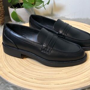 GAP Black Vegan Leather Loafers